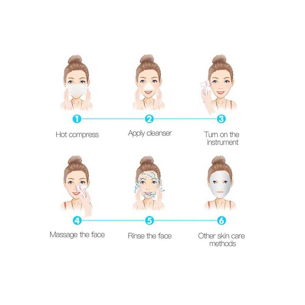 Cepillo De Limpieza Facial Electrico Multifuncional 3 En 1-5