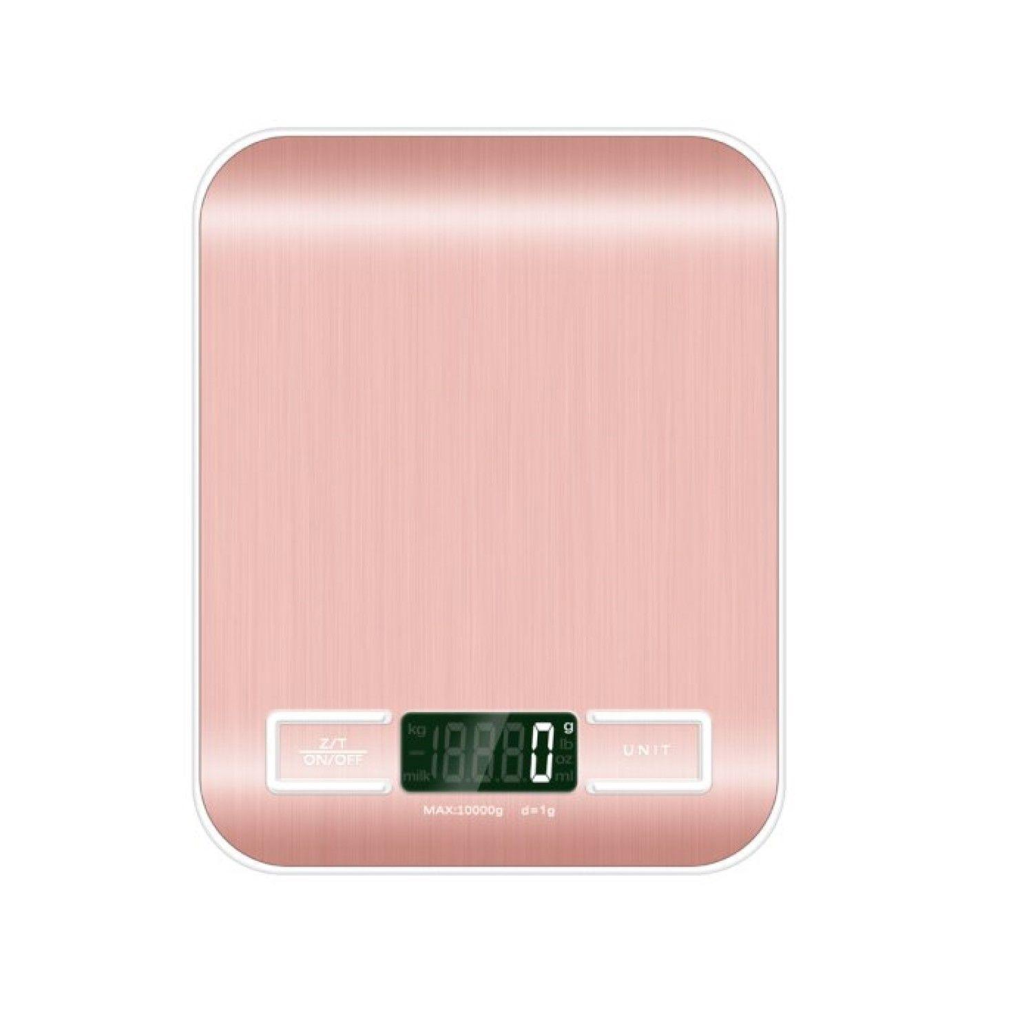 Pesa Balanza de Cocina Digital 5 Kg. Rosado-0