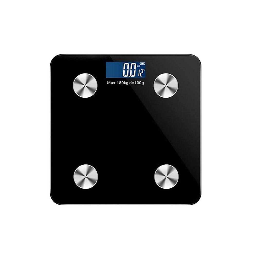 Pesa Balanza Digital Bluetooth Con Medidor IMC Negra-0