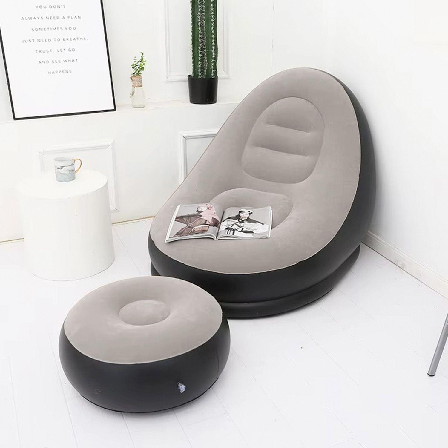 Sofa Sillon Inflable Tipo Puff Apoyapies Interior Y Exterior-4
