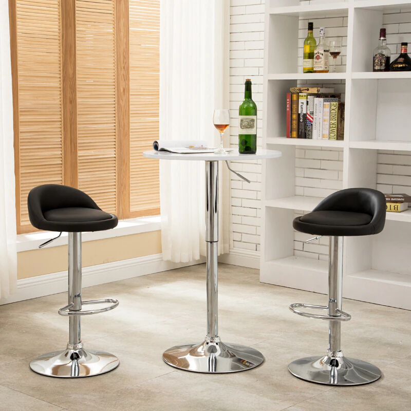 Silla Piso Bar Taburete Giratorio Altura Ajustable-2