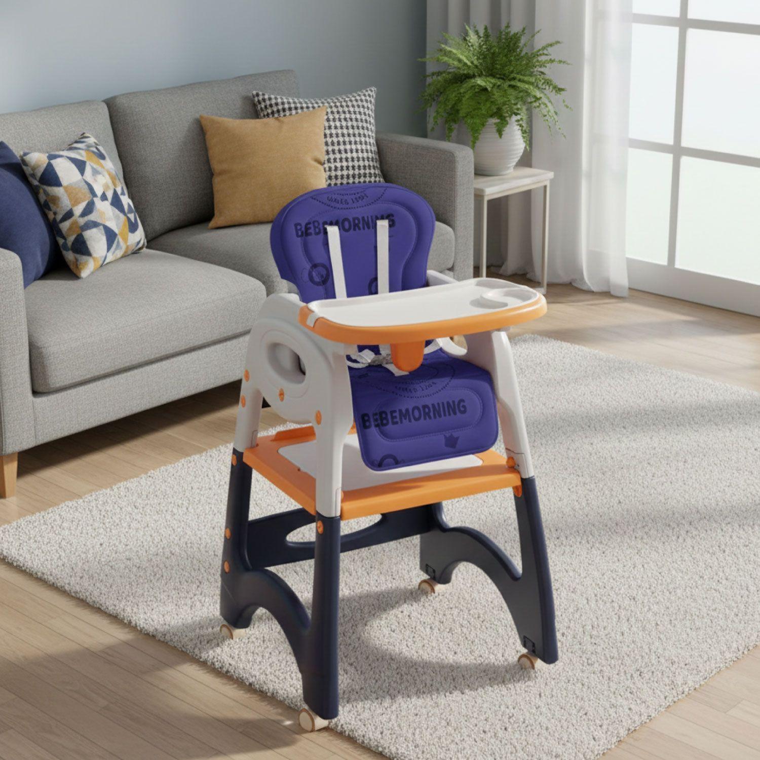 Silla Comer Bebe Safe Baby + Mesa 6 en 1 Con Ruedas -3