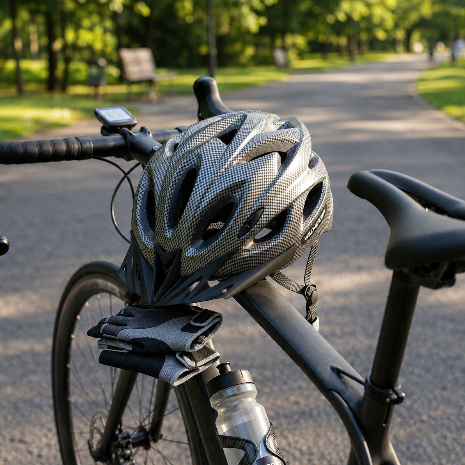 Casco Bicicleta MTB Ultraliviano Ventilado Ajustable Negro-2