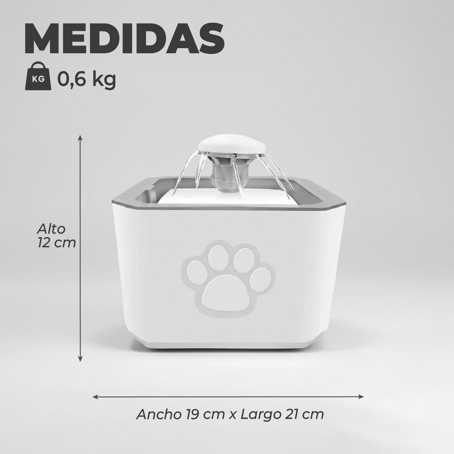 Fuente de Agua Bebedero Mascota Electrico 2,5 LTS-2