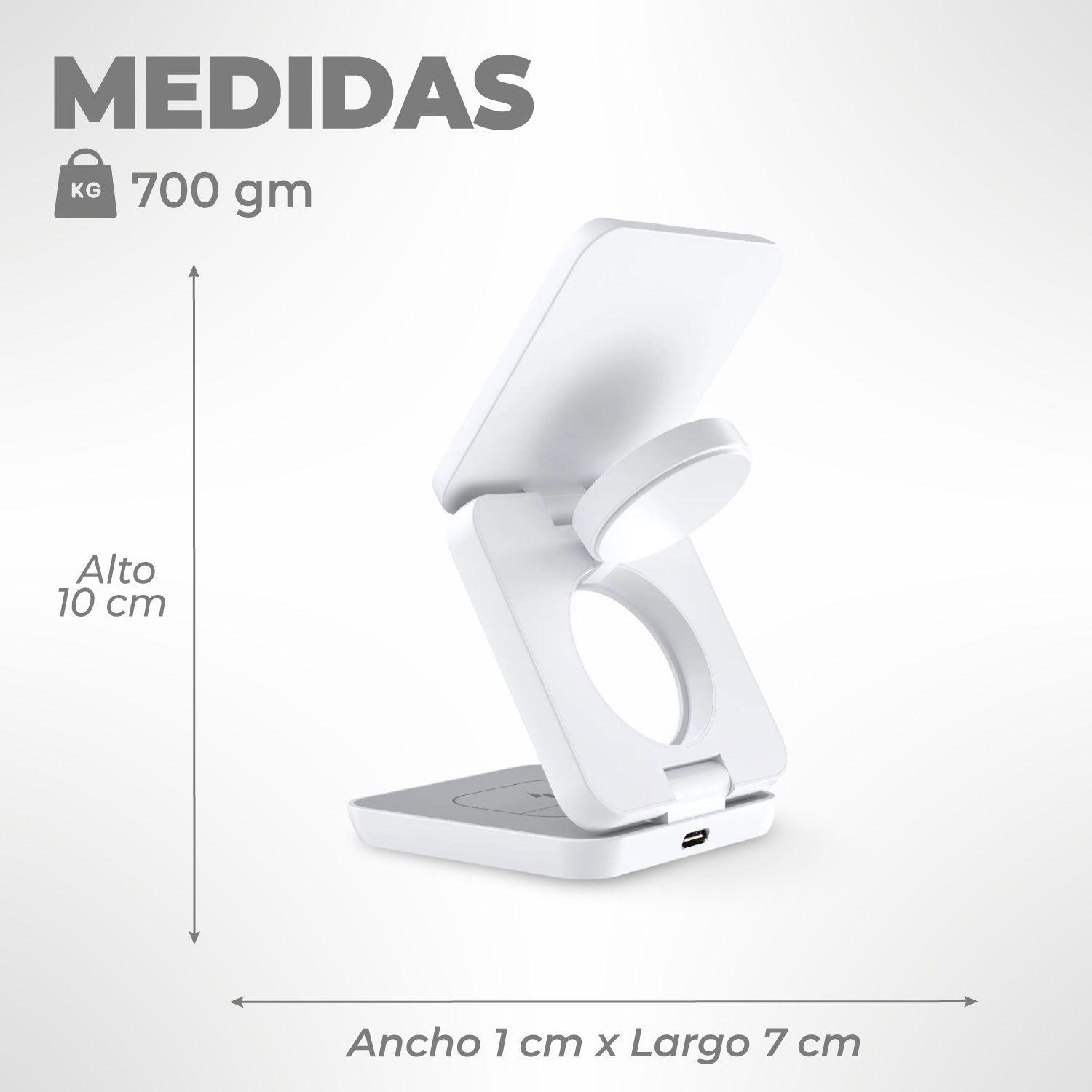 Cargador Inalámbrico Magnético Estación De Carga 3 En 1-2