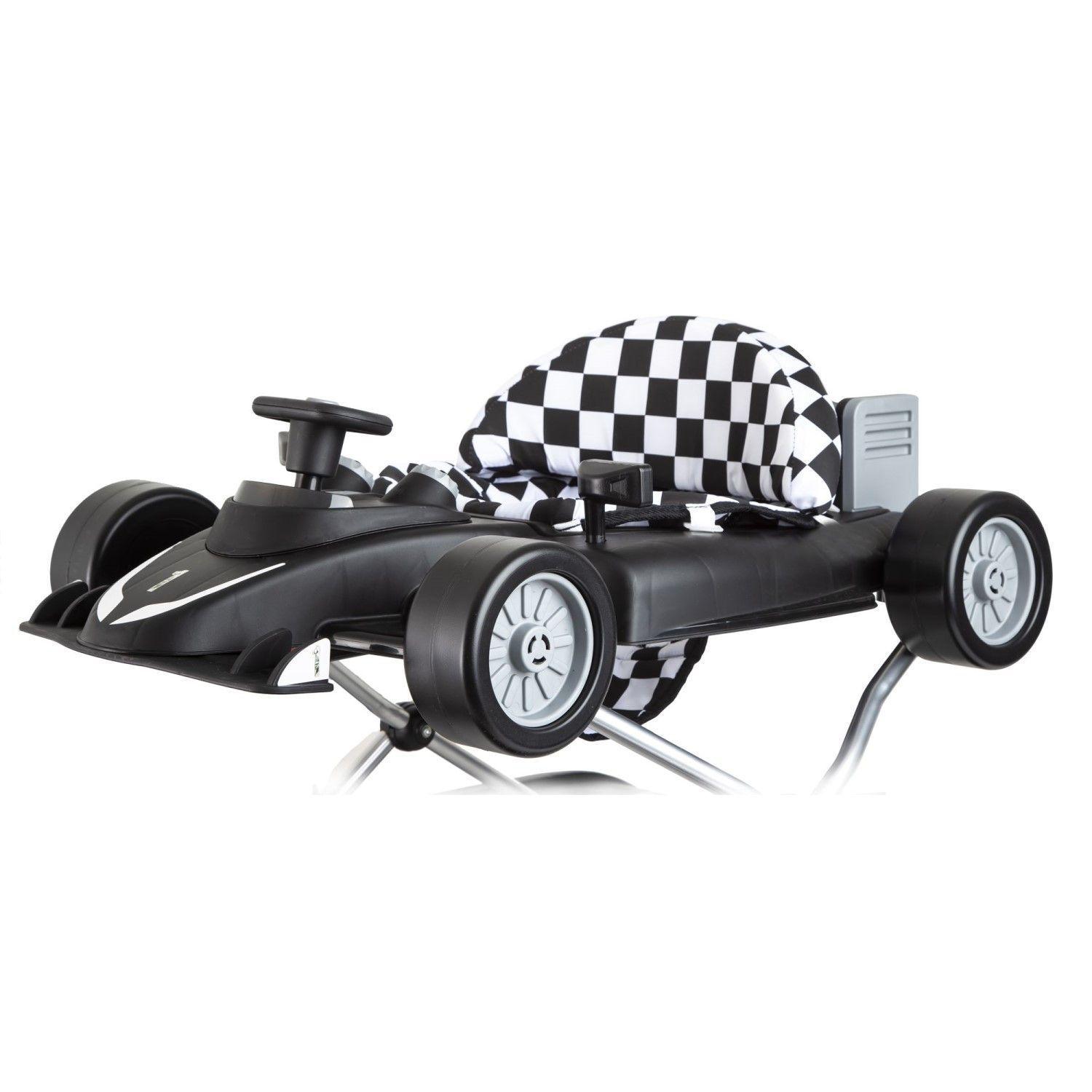 Andador F1 Caminador 2 en 1 Convertible Carreras Negro-4
