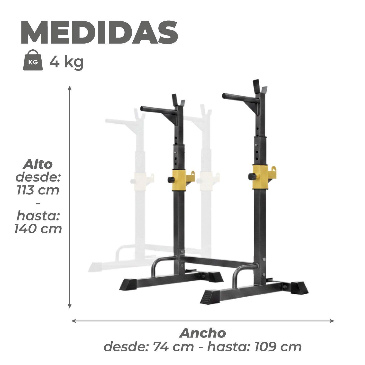 Atril Extendible Para Sentadillas, Fondo Y Press Banca-2