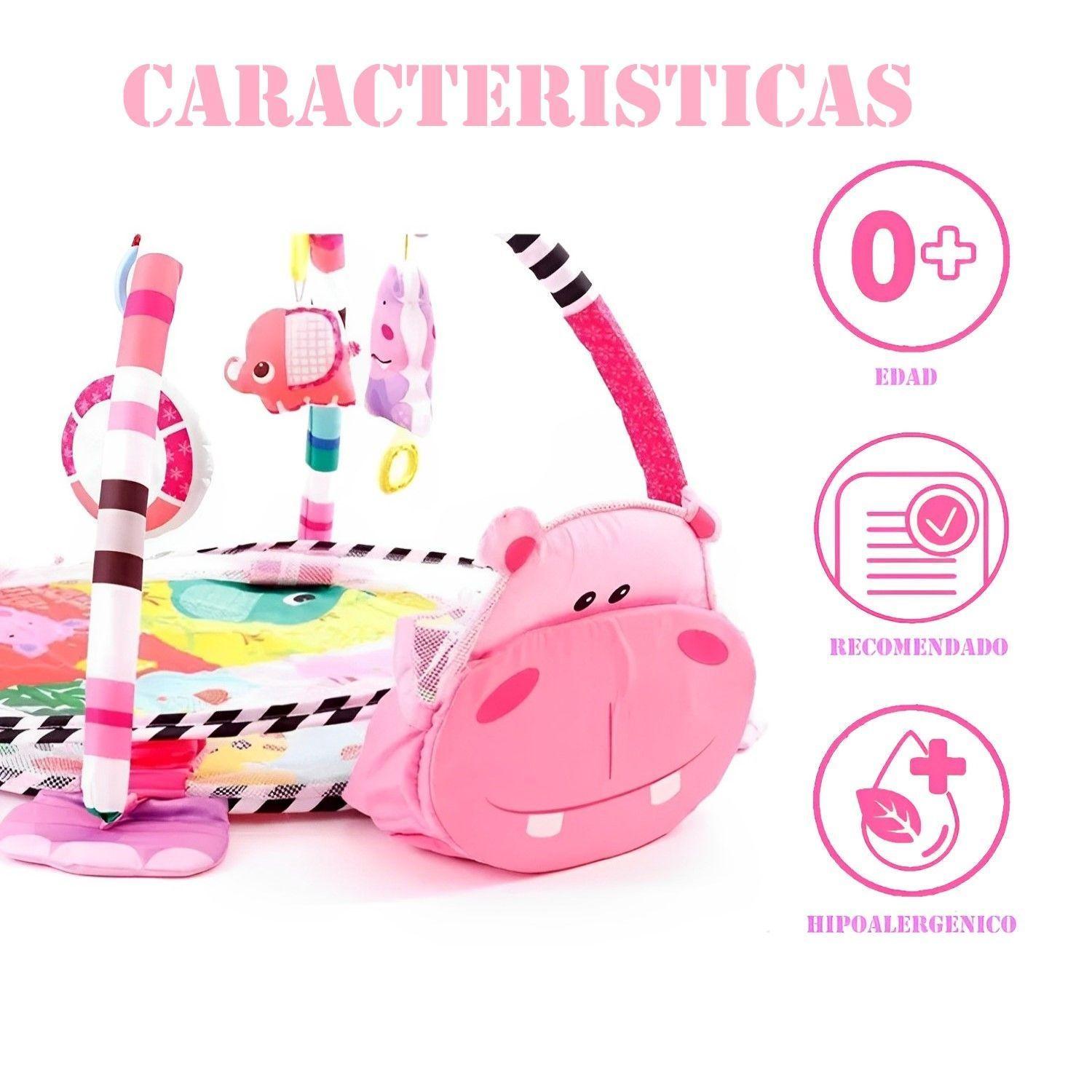 Gimnasio Bebe Hipopotamo Piscina Didactica 3 en 1-5