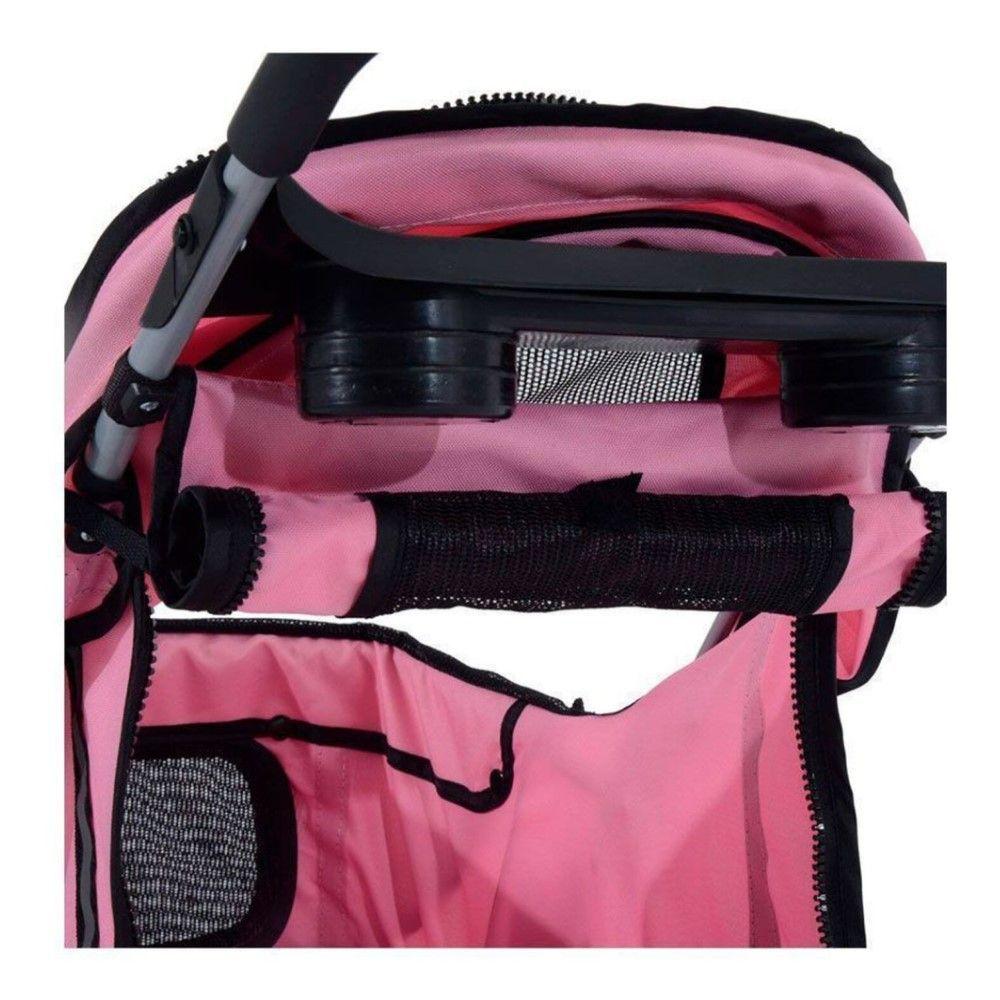 Coche Paseo Mascota Plegable Portatil 4 Ruedas-2