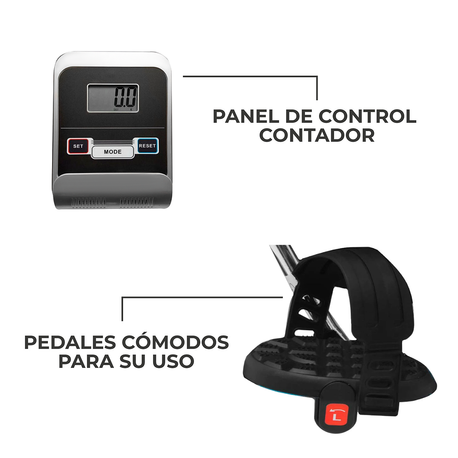 Bicicleta Elíptica Recostada PRO  Asiento Ds6300-2
