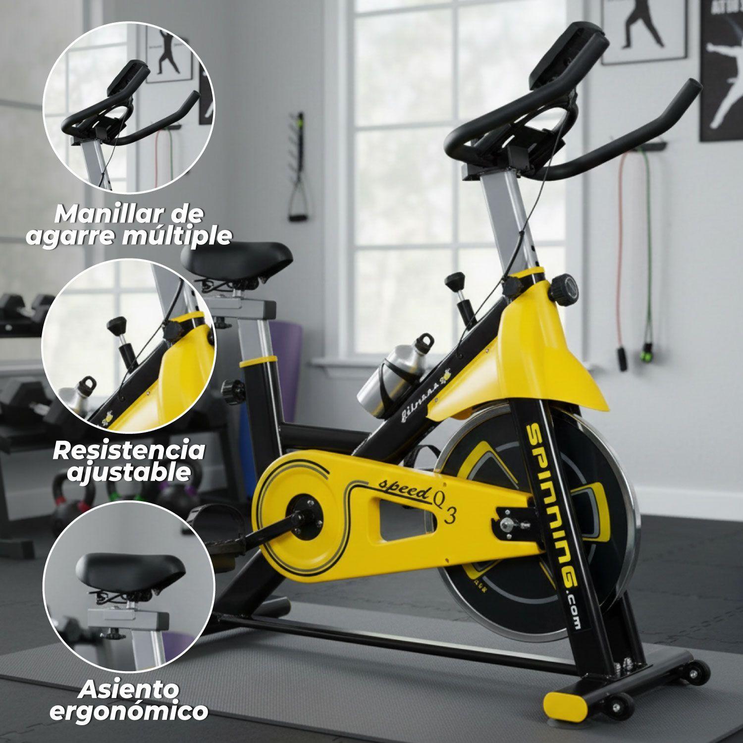Bicicleta Spinning Profesional Q3 Pro 8 Kg + Monitor-3