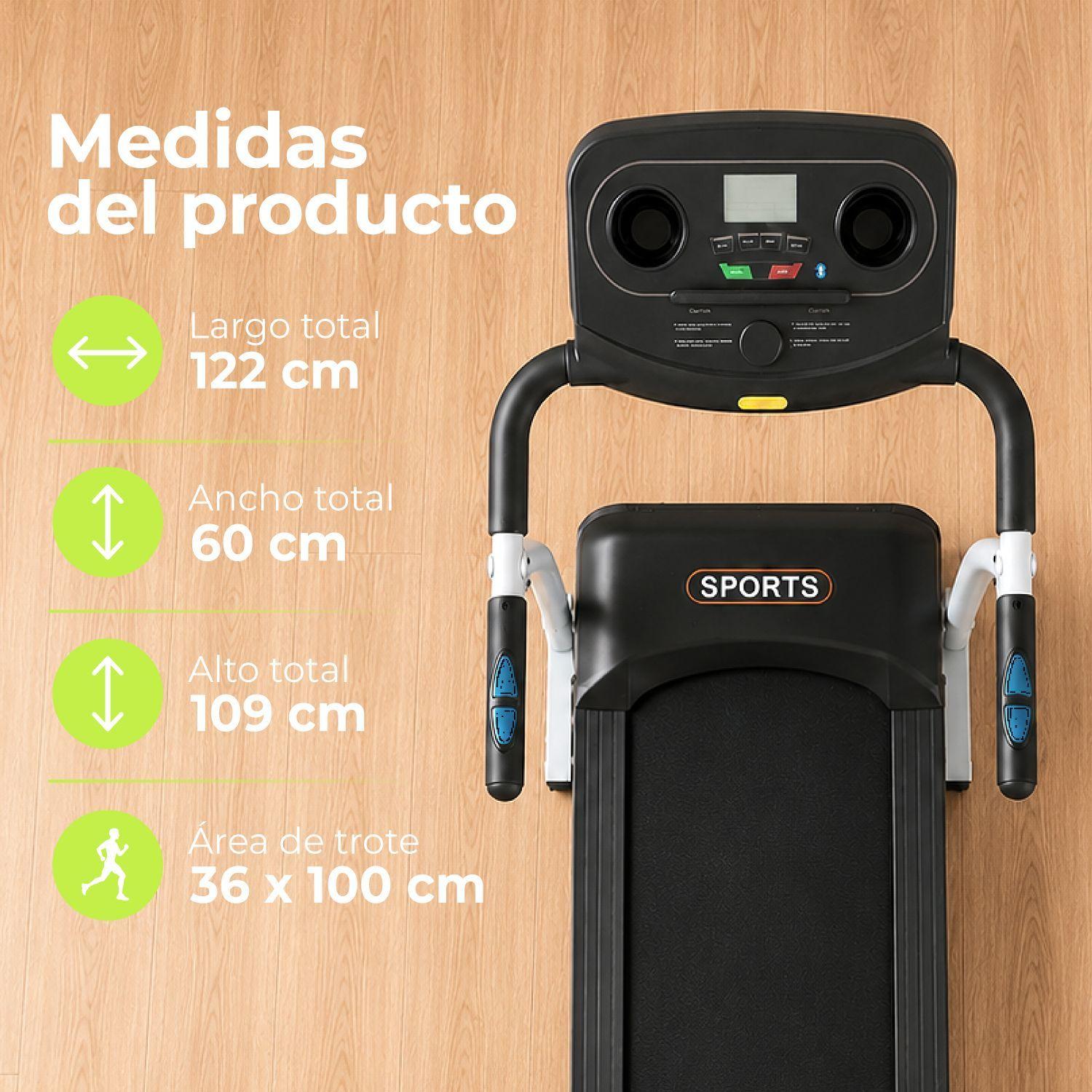 Trotadora Electrica 21K Sports 500W 12Km/h Bluetooth Plegable -2