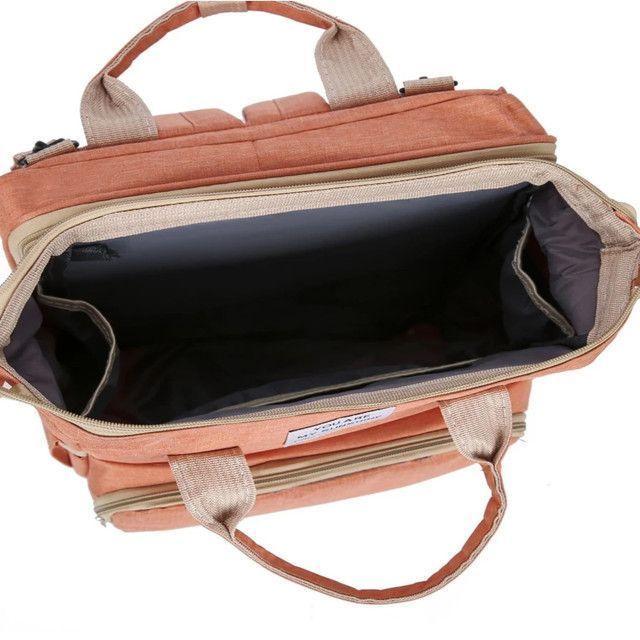 Mochila Pañalera 3 en 1 Cuna Mudador Portatil Bebe-6