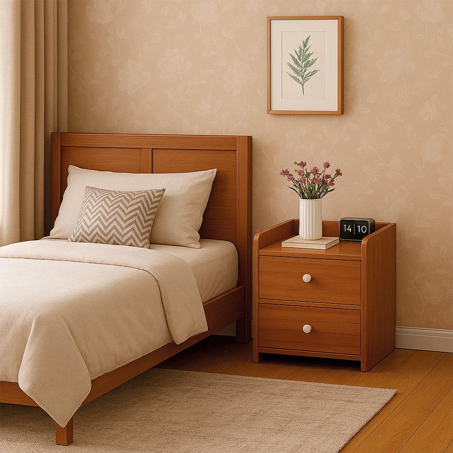 Velador Classic 2 Cajones 41x34x27 Cm-1