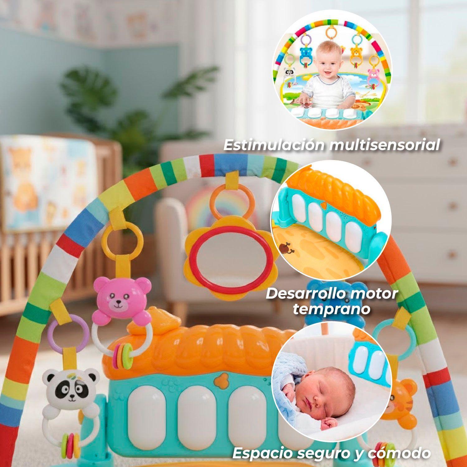 Gimnasio 3 en 1 Musical para bebe Piano Didactico-3