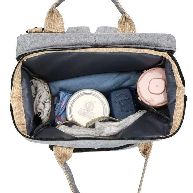 Mochila Pañalera 3 en 1 Cuna Mudador Portatil Bebe-7