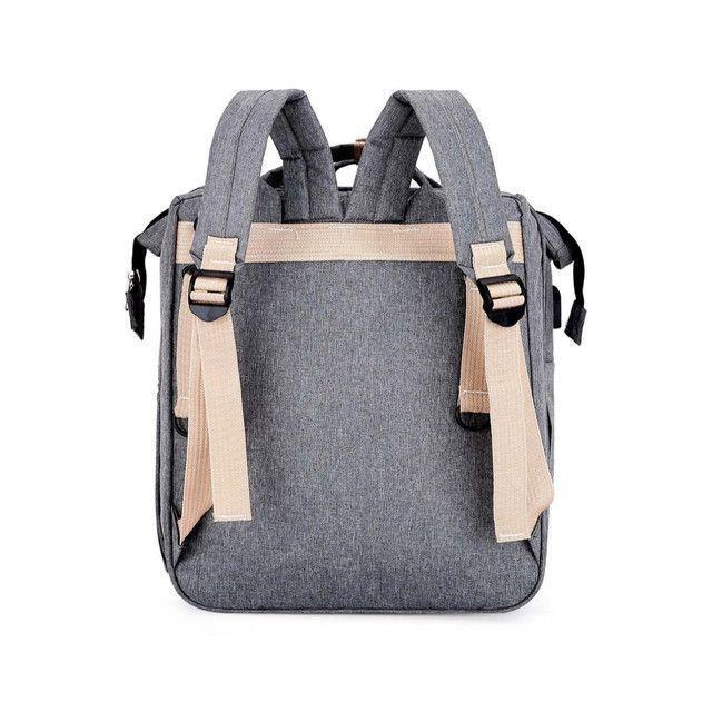 Mochila Pañalera 3 en 1 Cuna Mudador Portatil Bebe-5