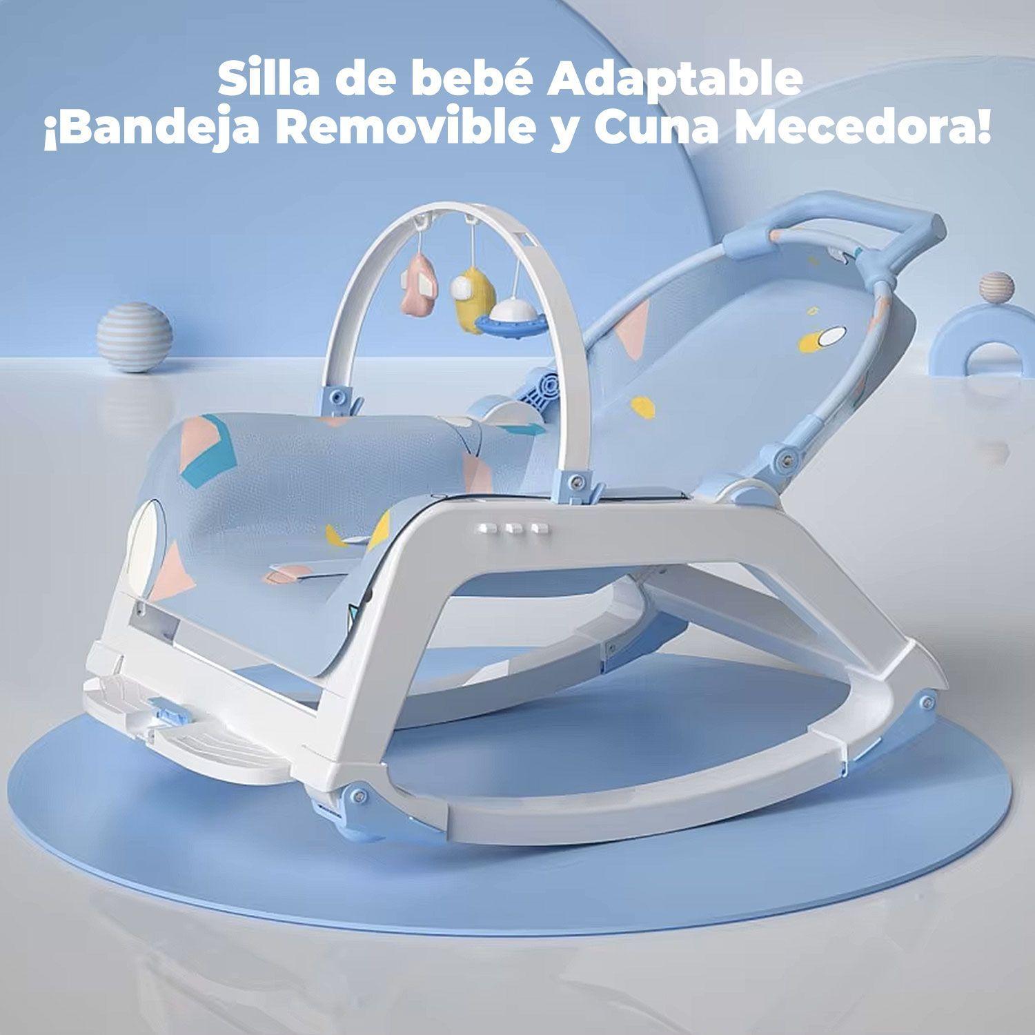 Silla Mecedora De Comer Bebe 5 En 1 Reclinable Safe Baby-2