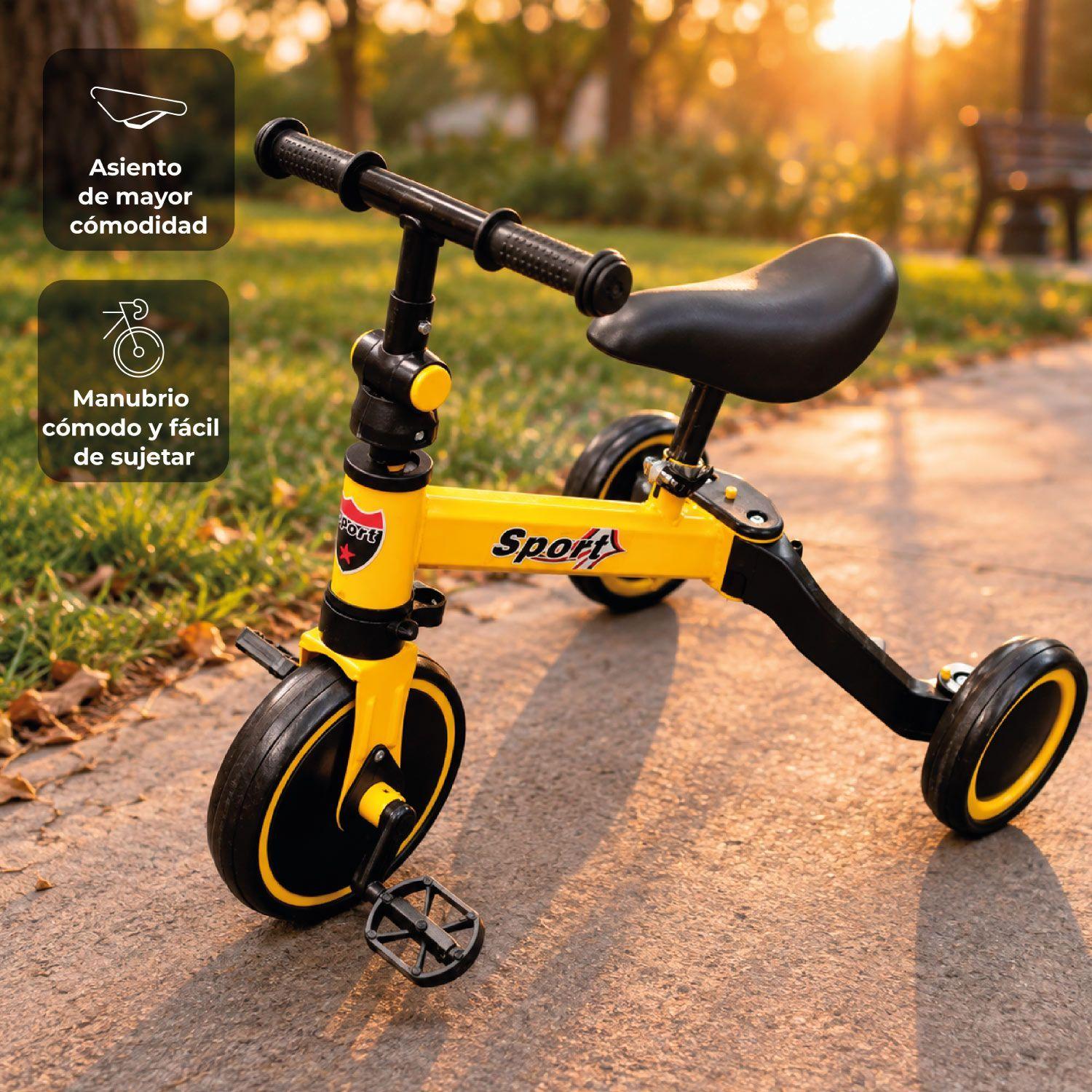 Triciclo Infantil Correpasillo Bicicleta Aprendizaje-4