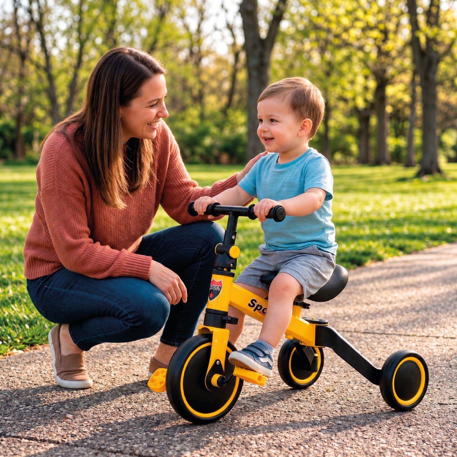 Triciclo Infantil Correpasillo Bicicleta Aprendizaje-5