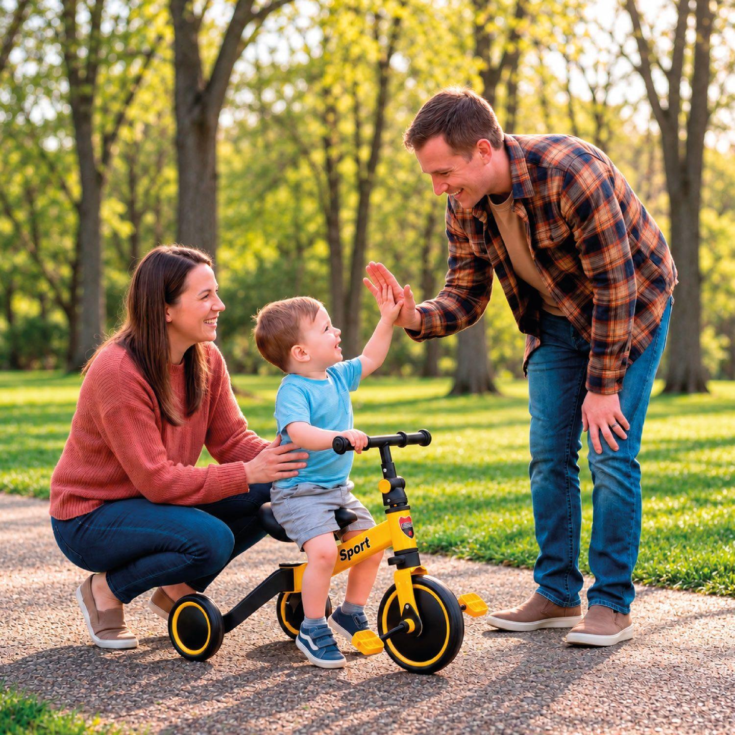 Triciclo Infantil Correpasillo Bicicleta Aprendizaje-6