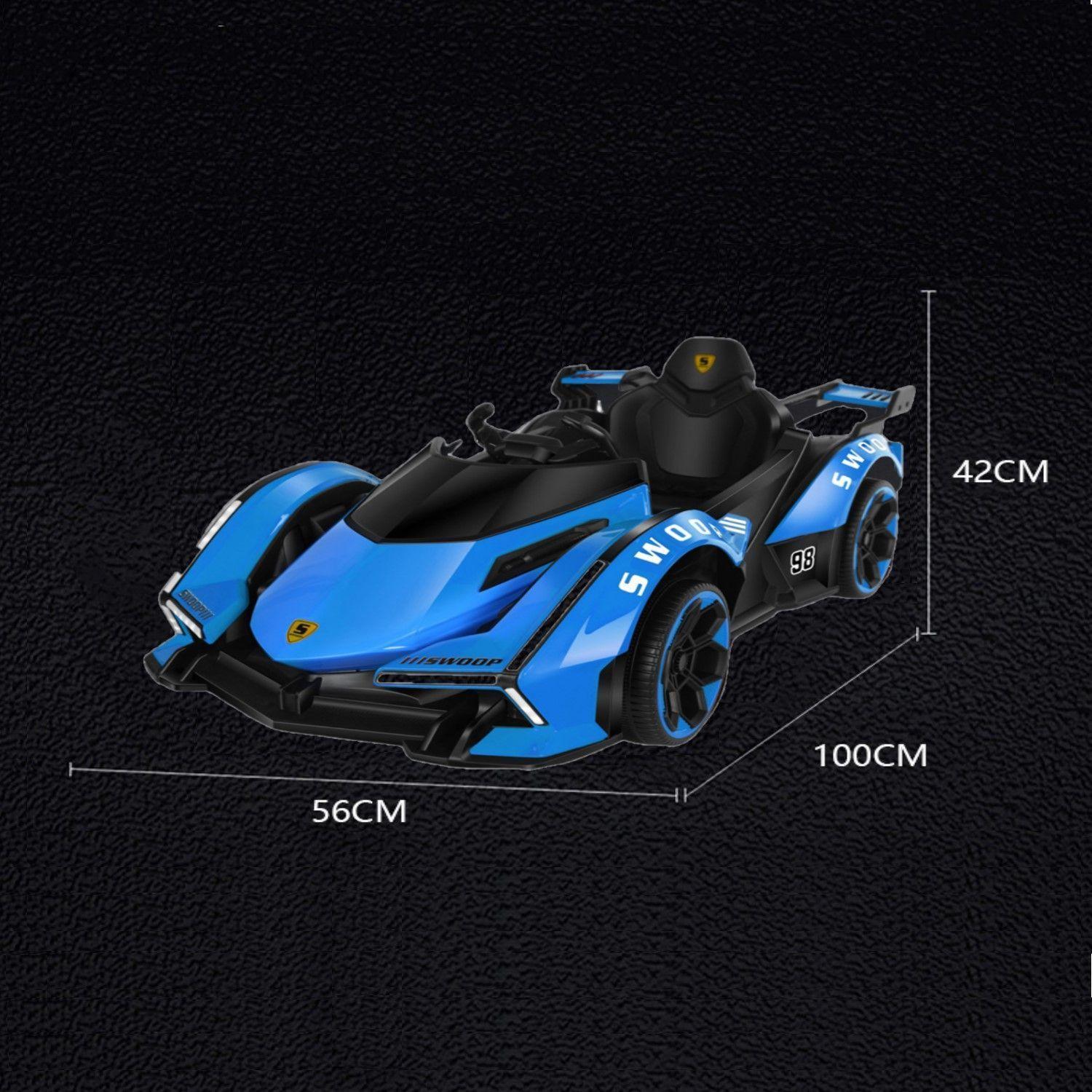 Auto de Carreras Electrico Luces Y Sonidos Azul-2