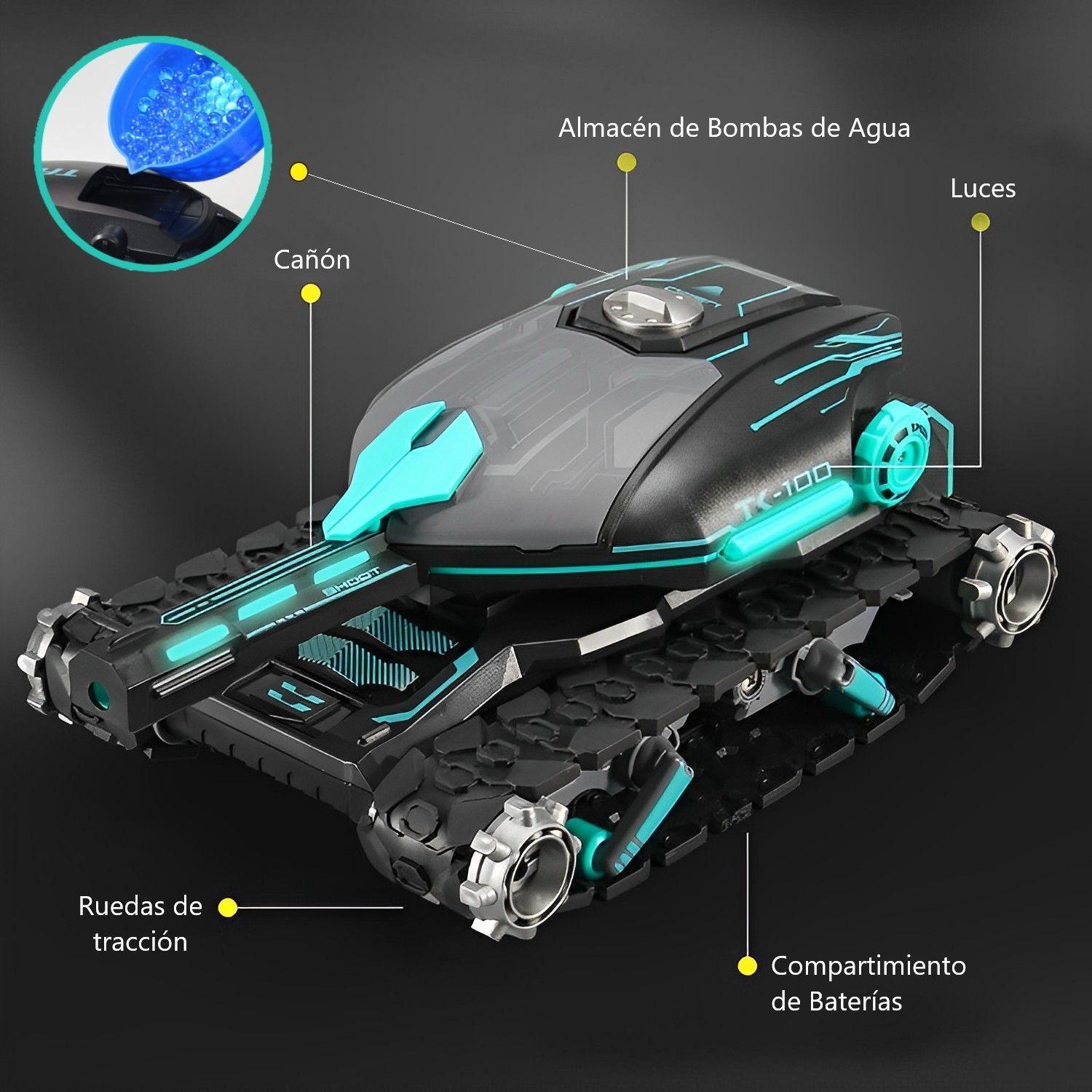 Auto Tanque a Control Remoto Lanza Bombas de Agua-3