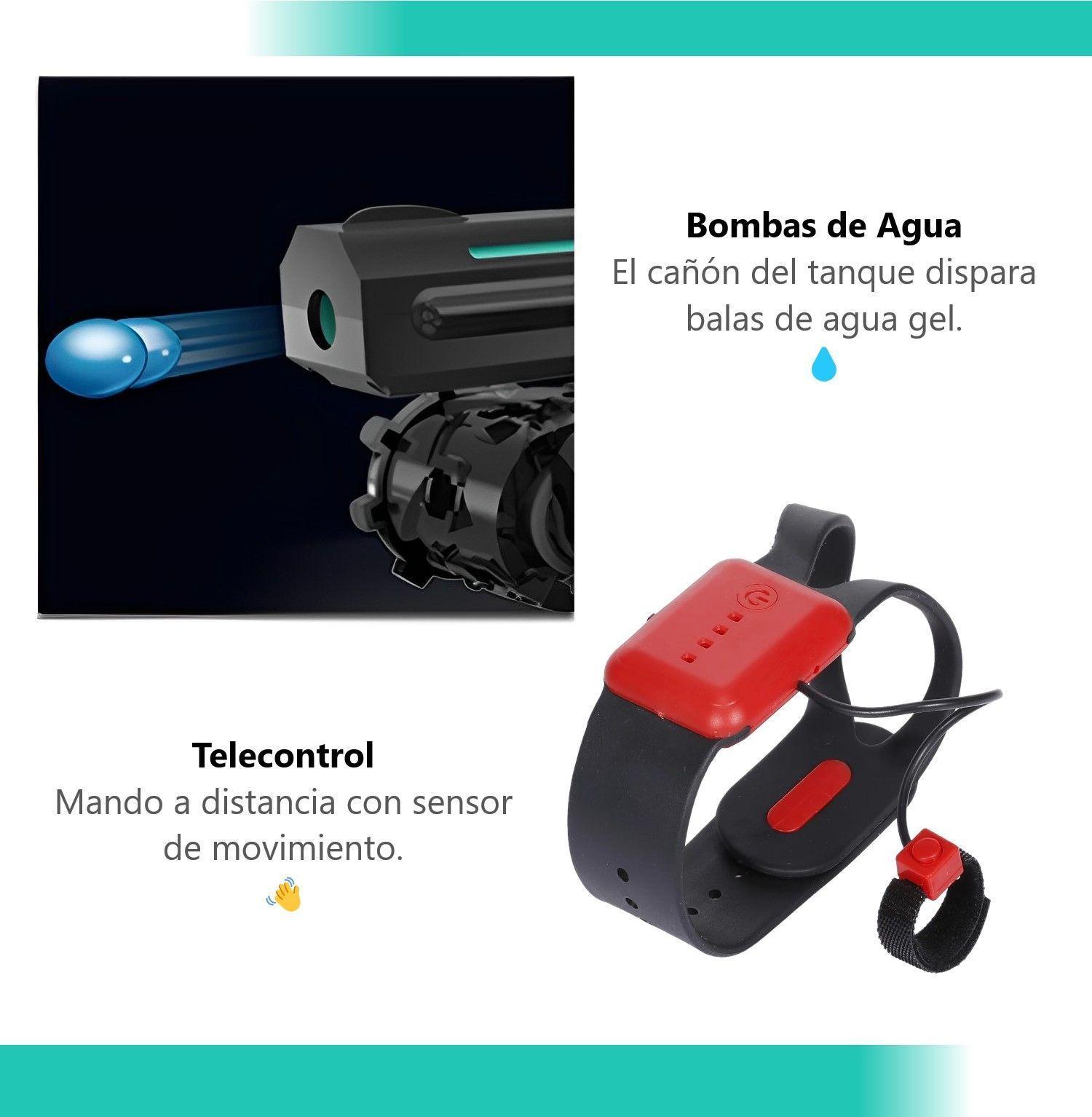 Auto Tanque a Control Remoto Lanza Bombas de Agua-5