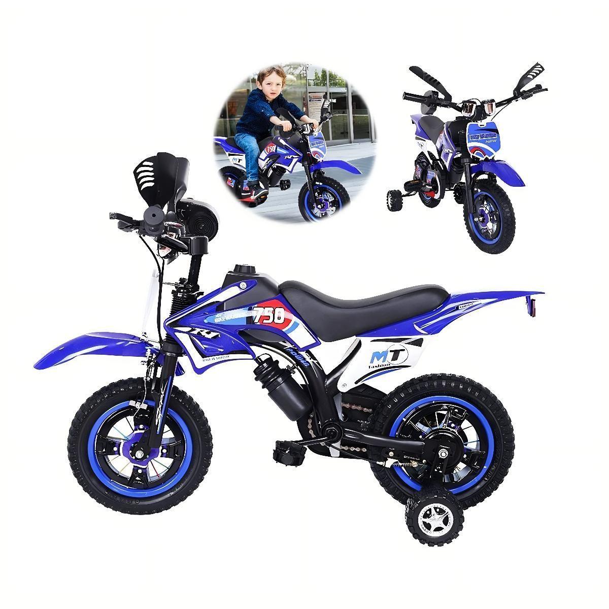 Bicimoto Bicicleta con Sonidos Aro 16 Azul-4