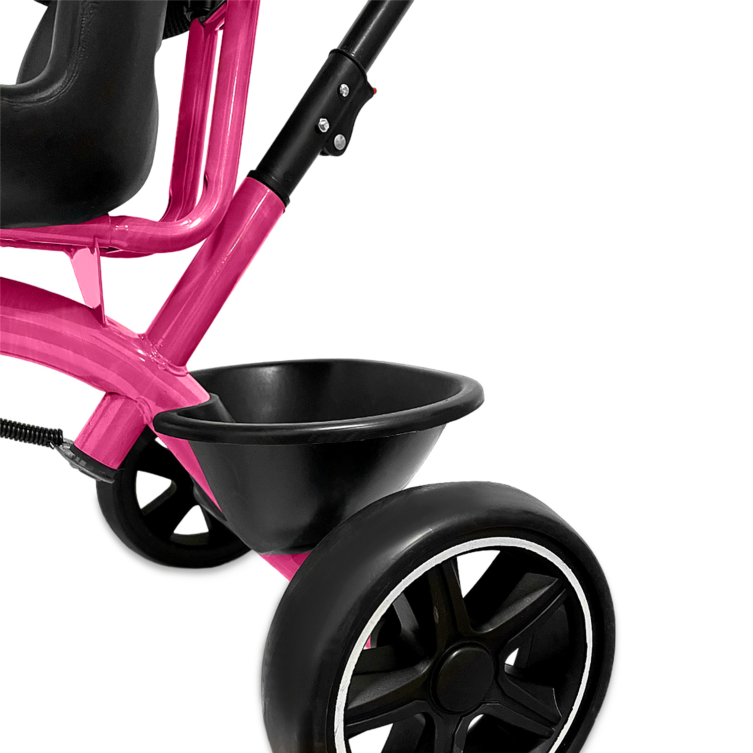 Triciclo Coche Infantil 5 En 1 Con Toldo y Mango-4