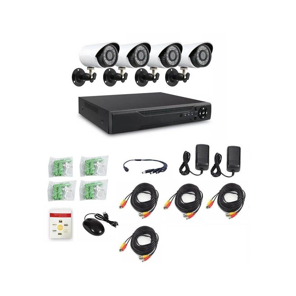 Kit De Seguridad Cctv Dvr 4 Camaras 1080p Full HD-1