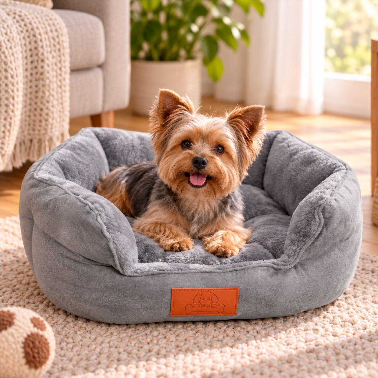 Cama Perro Gato Mascotas Acolchada Antideslizante 40x47cm-1