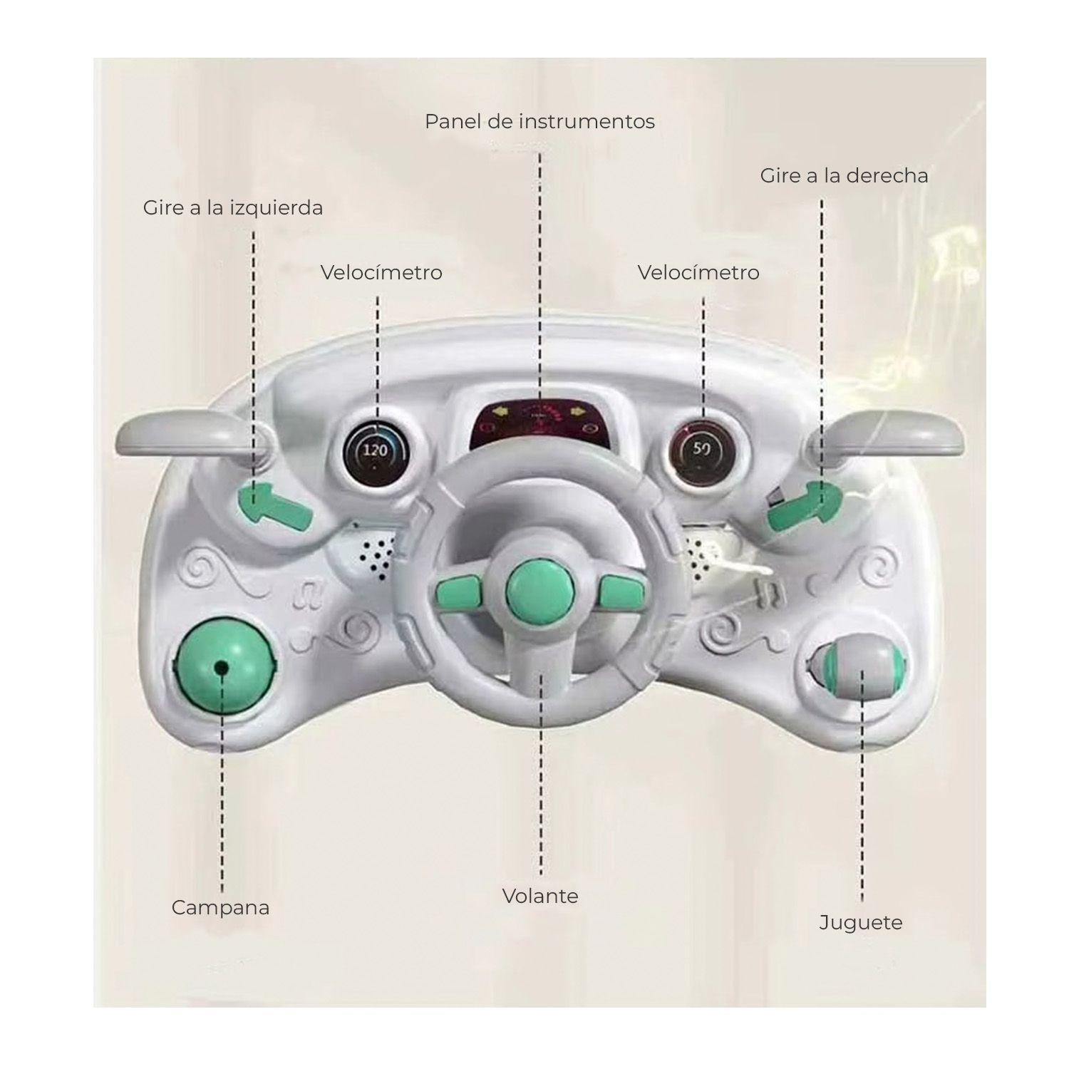 Andador Caminadora Autito Musical Bebe Anticaida Stylish -7