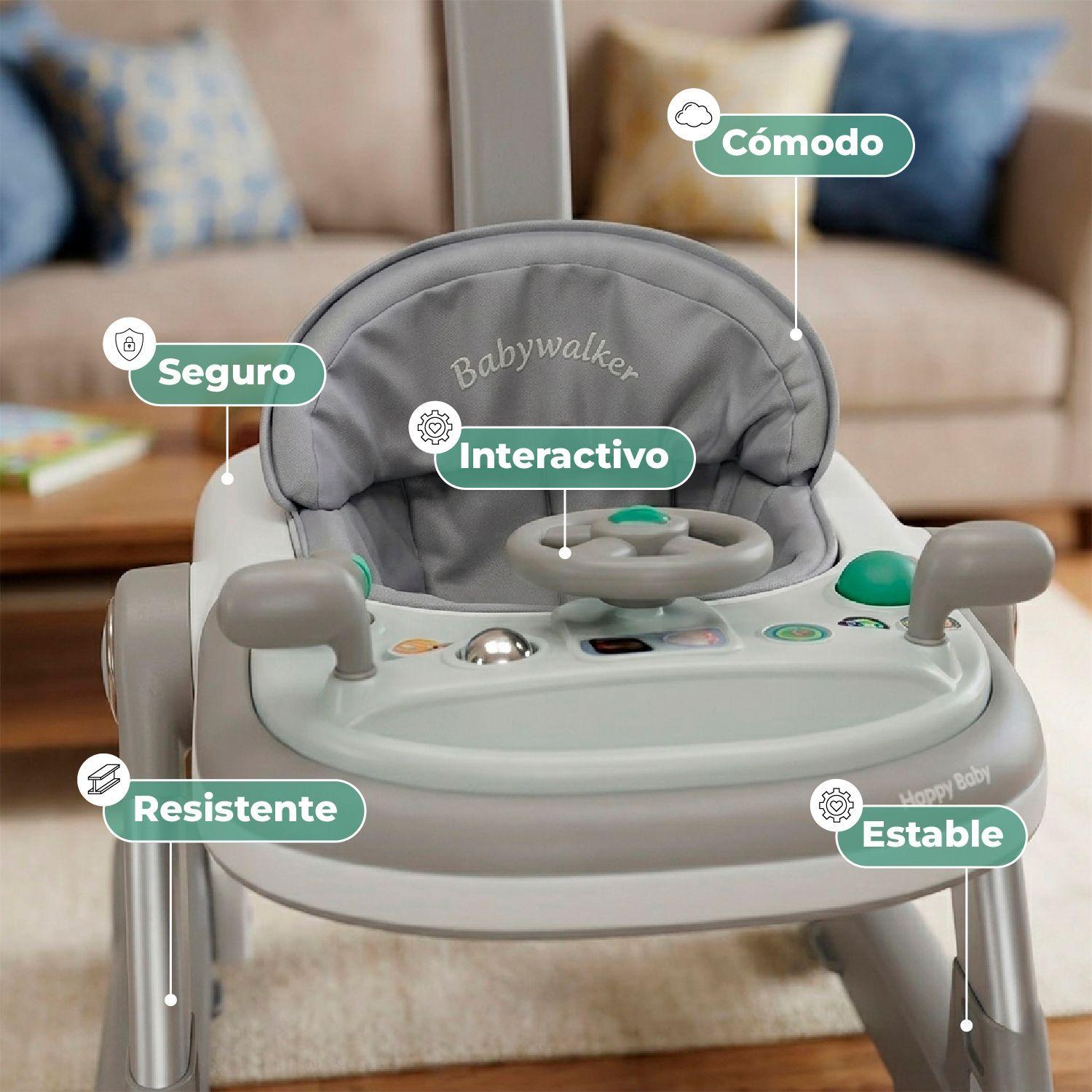 Andador Caminadora Autito Musical Bebe Anticaida Stylish -3