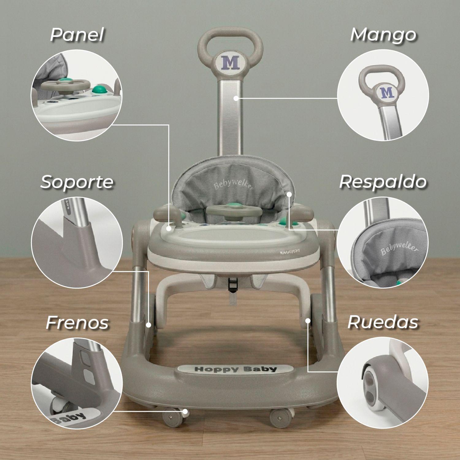 Andador Caminadora Autito Musical Bebe Anticaida Stylish -5