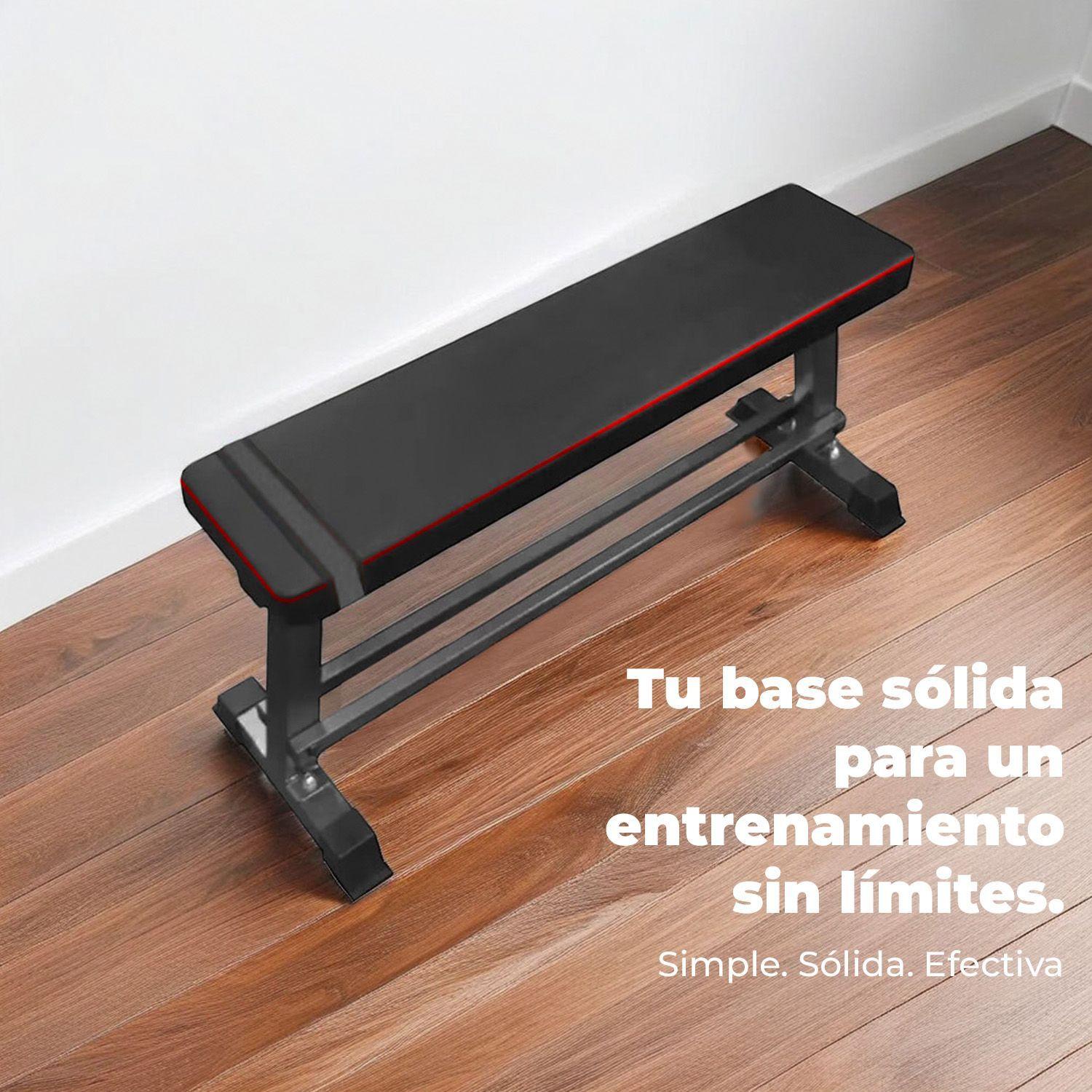 Banca Abdominal Doble Soporte Firme y Acolchado Grueso-2