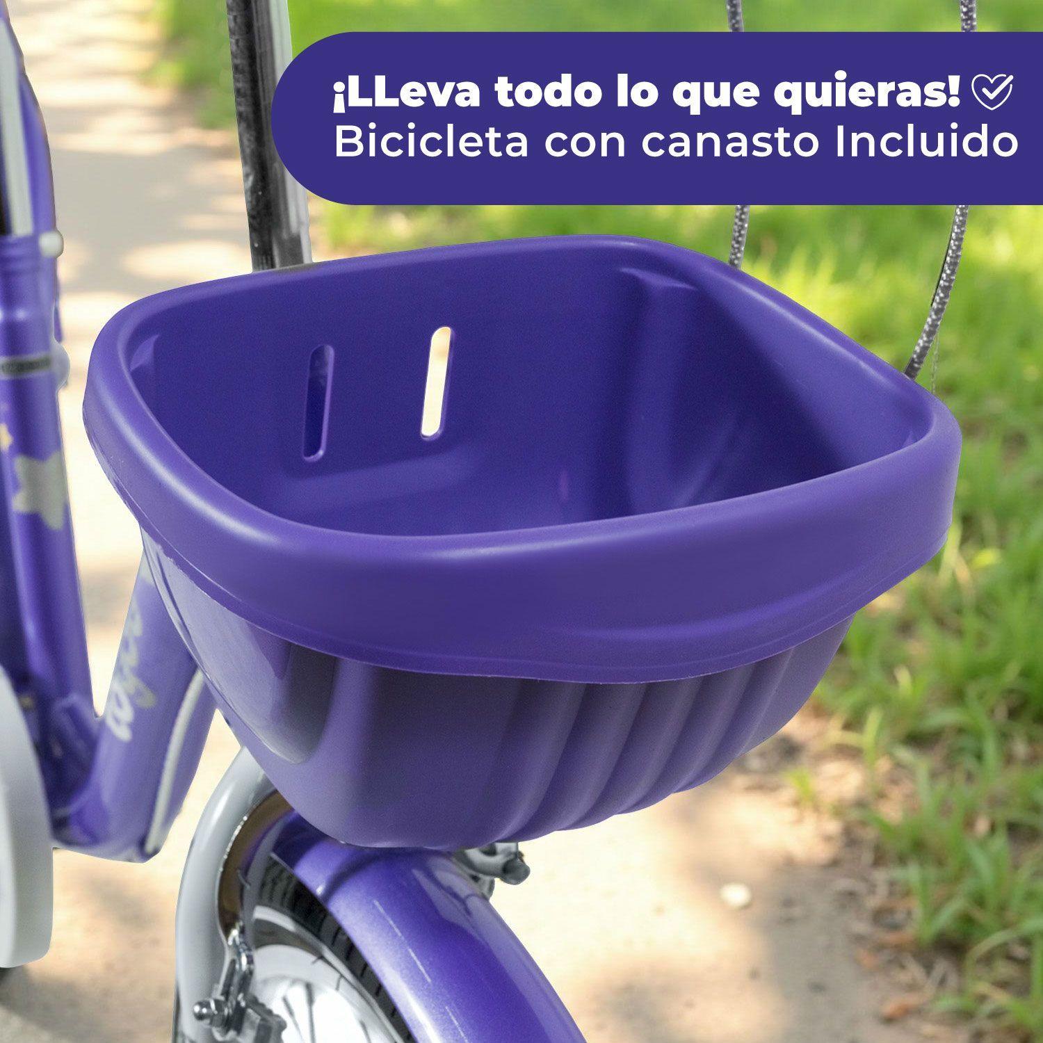 Bicicleta Niña Infantil De Paseo Owl Rueditas Aro 12-3