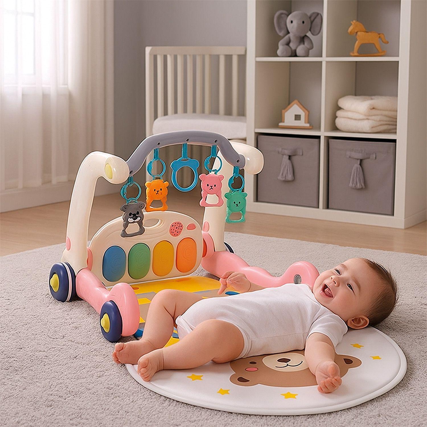 Gimnasio Alfombra Caminadora Bebe Musical 4 en 1 Little Bear-4