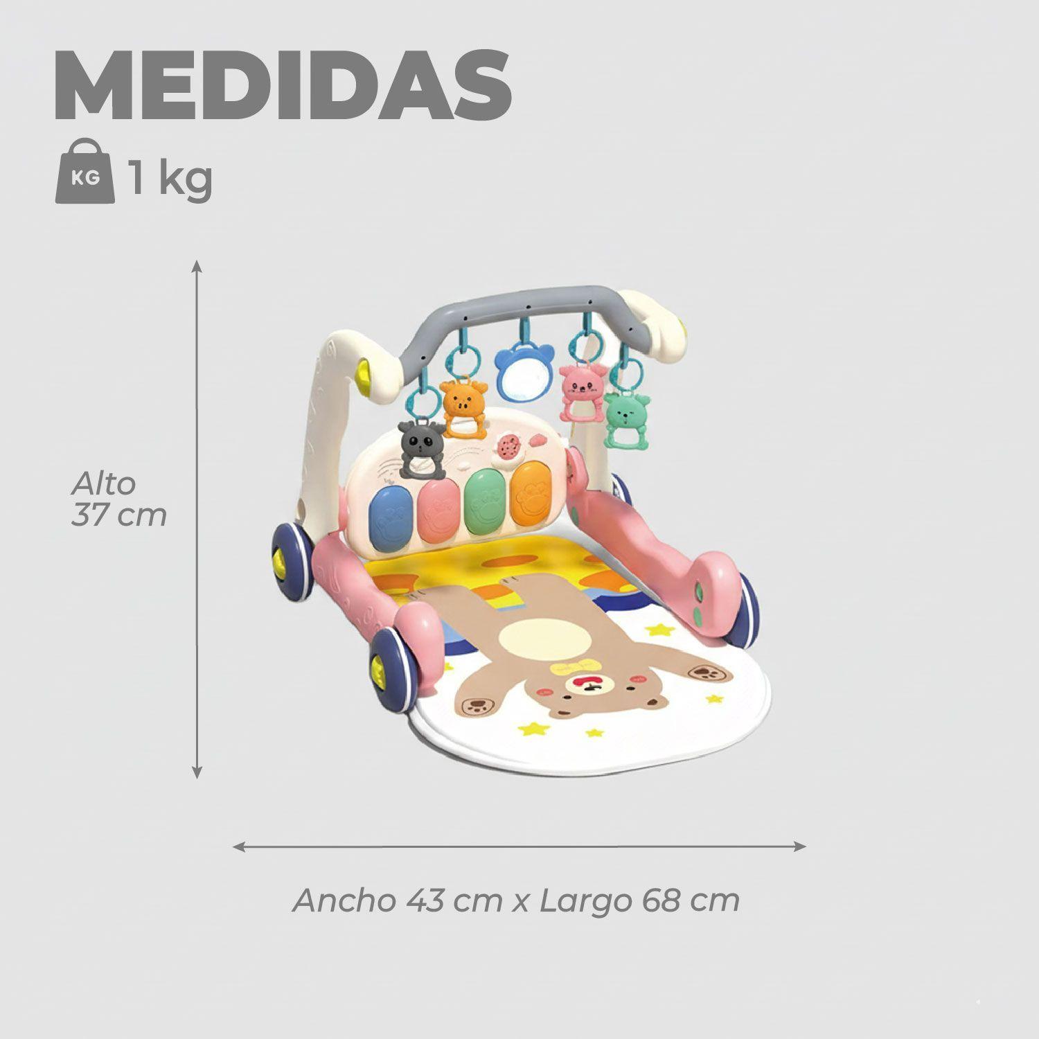 Gimnasio Alfombra Caminadora Bebe Musical 4 en 1 Little Bear-2