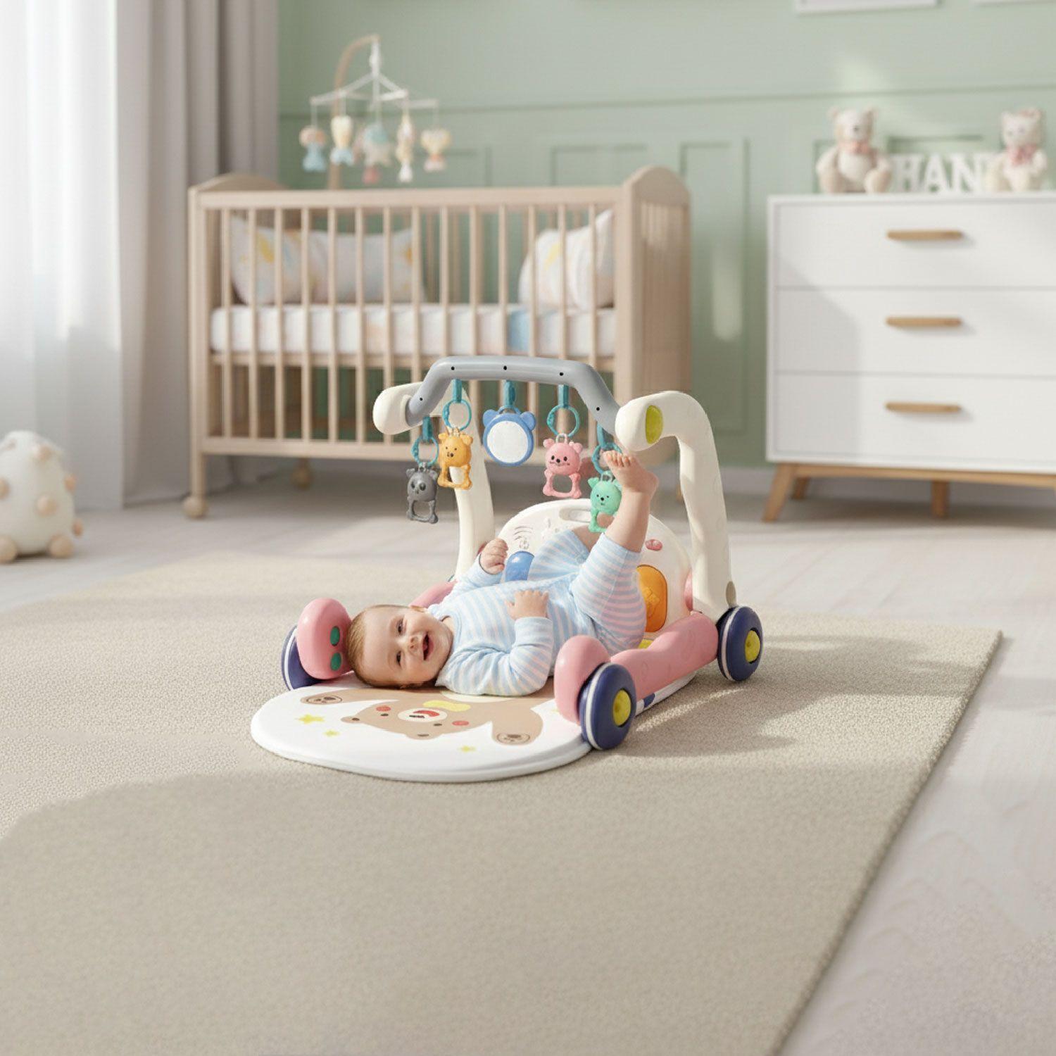 Gimnasio Alfombra Caminadora Bebe Musical 4 en 1 Little Bear-4
