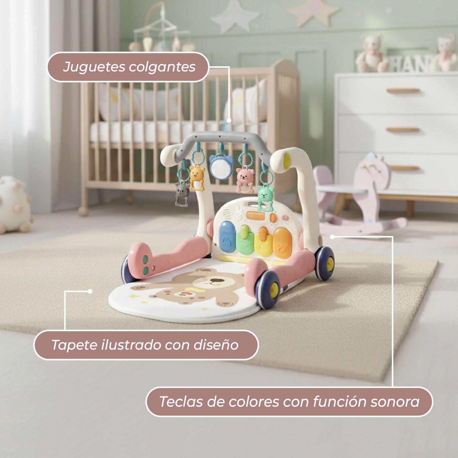 Gimnasio Alfombra Caminadora Bebe Musical 4 en 1 Little Bear-5