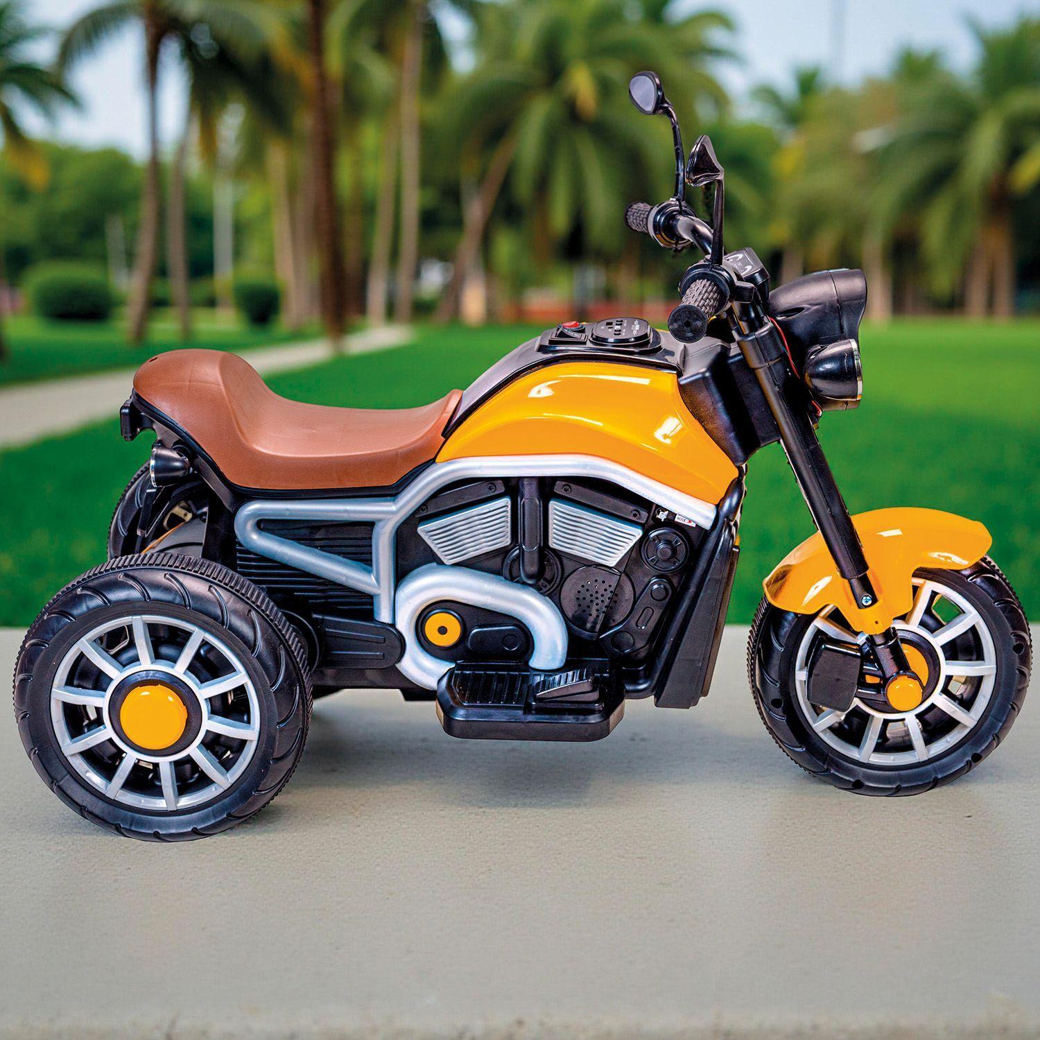 Moto Eléctrica Para Niños Motocicleta Clásica Luz Y Sonidos-2