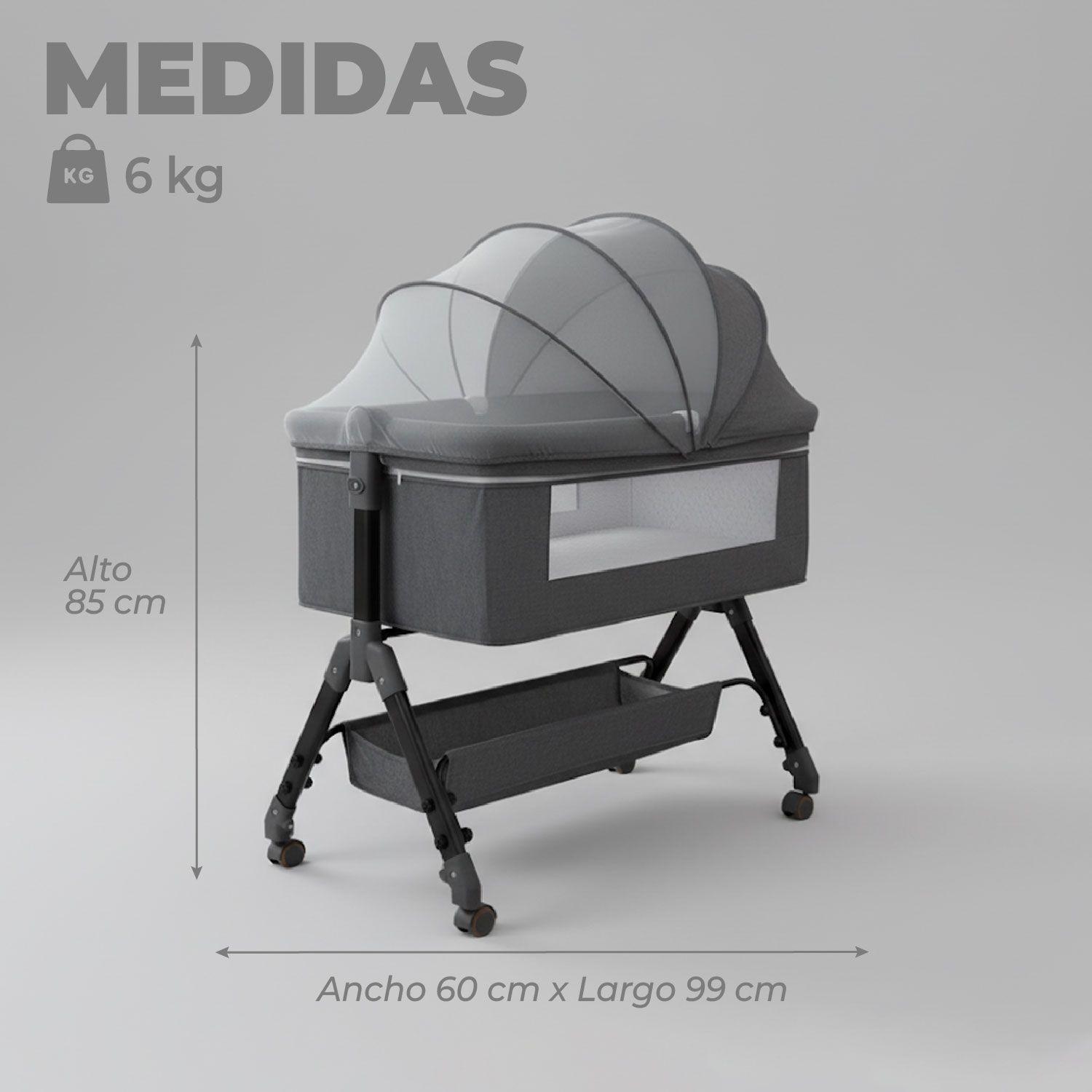 Cuna Colecho Moises Bebe Altura Regulable Safe&soft-2