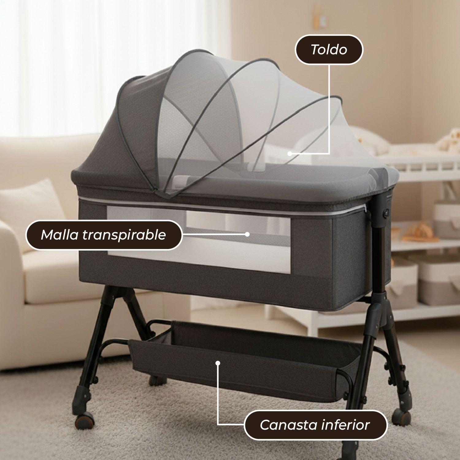 Cuna Colecho Moises Bebe Altura Regulable Safe&soft-5