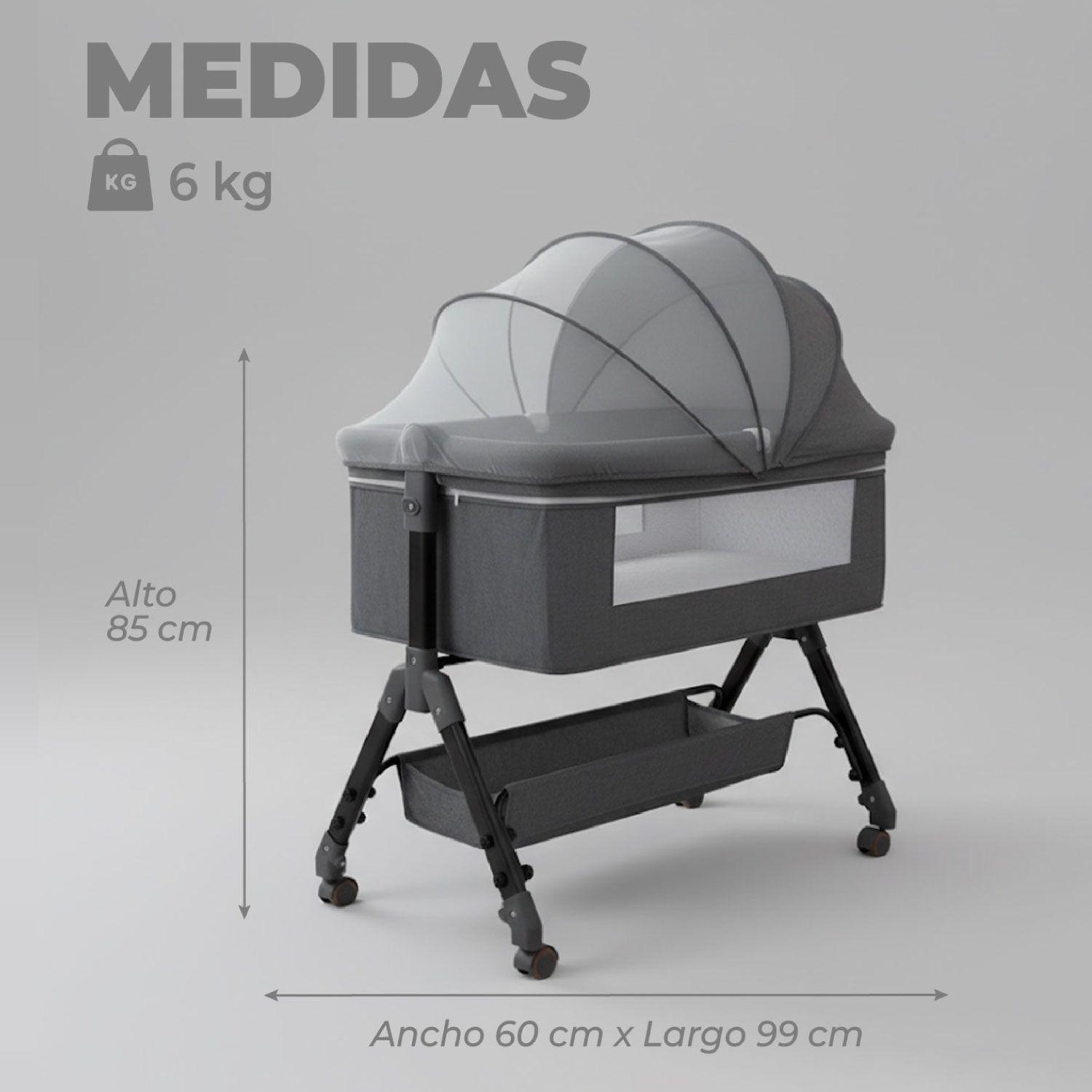 Cuna Colecho Moises Bebe Altura Regulable Safe&soft-2