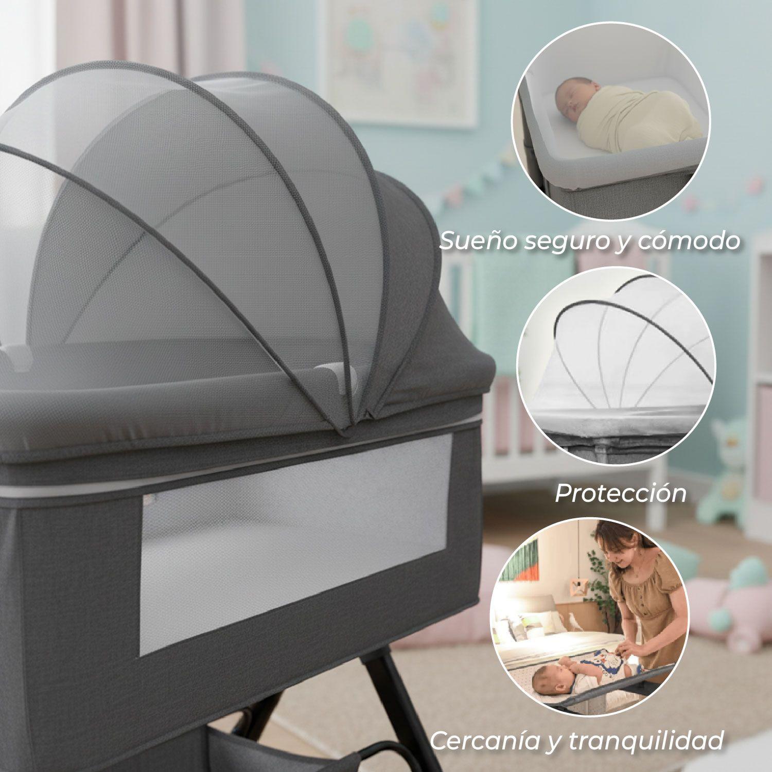 Cuna Colecho Moises Bebe Altura Regulable Safe&soft-3