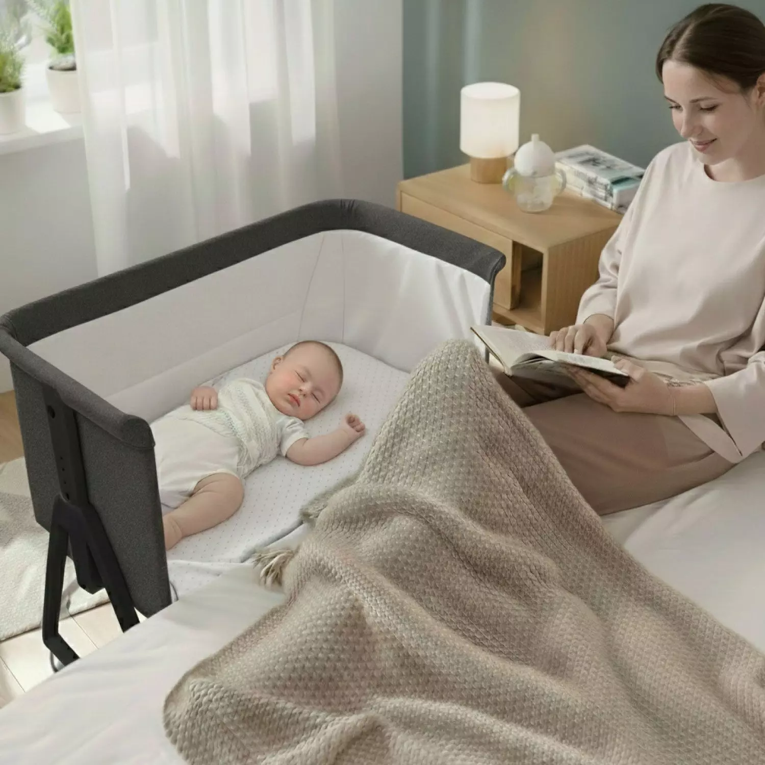 Cuna Colecho Moises Bebe Altura Regulable Safe&soft-4