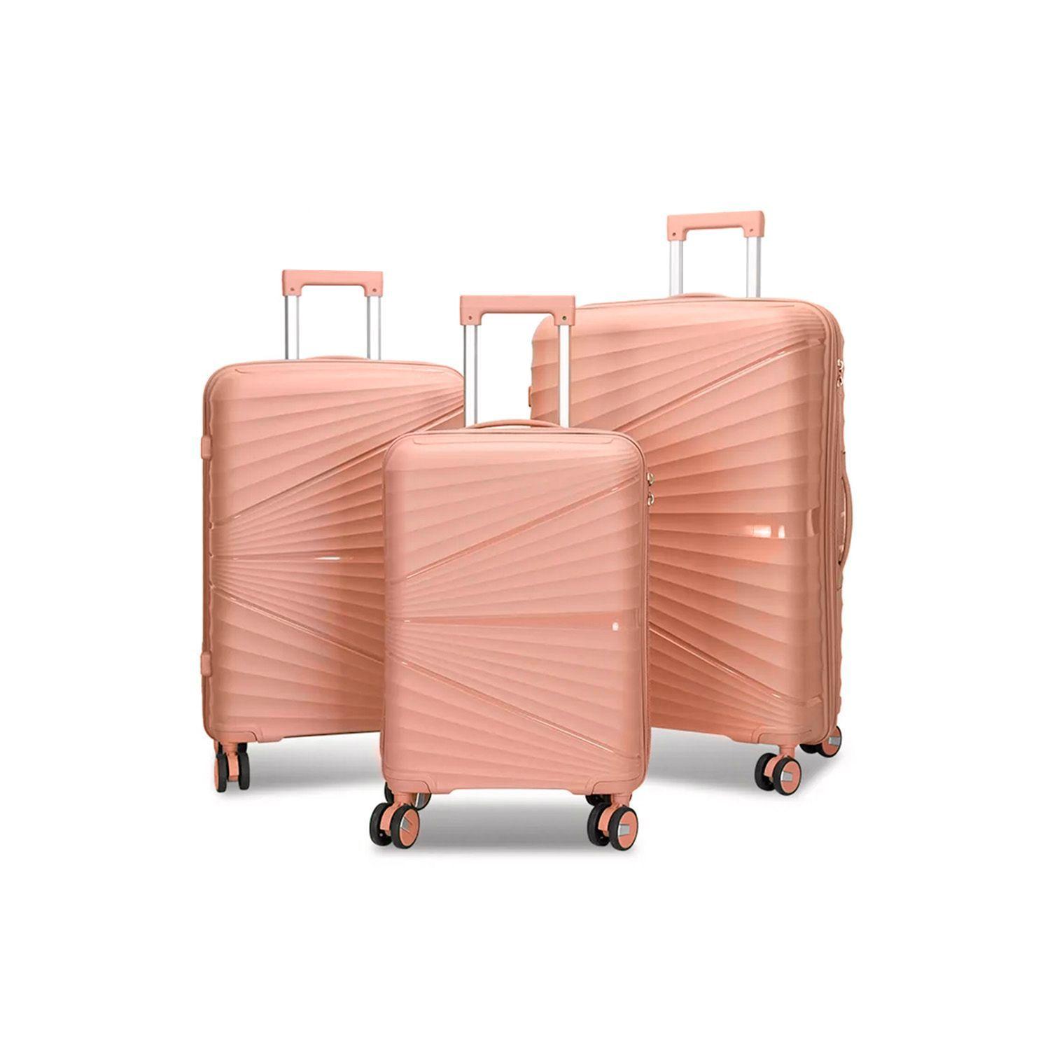 Set De Maletas 3 Piezas Rosa-0