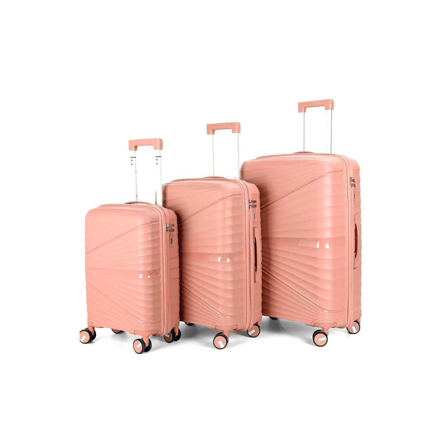 Set De Maletas 3 Piezas Rosa-2