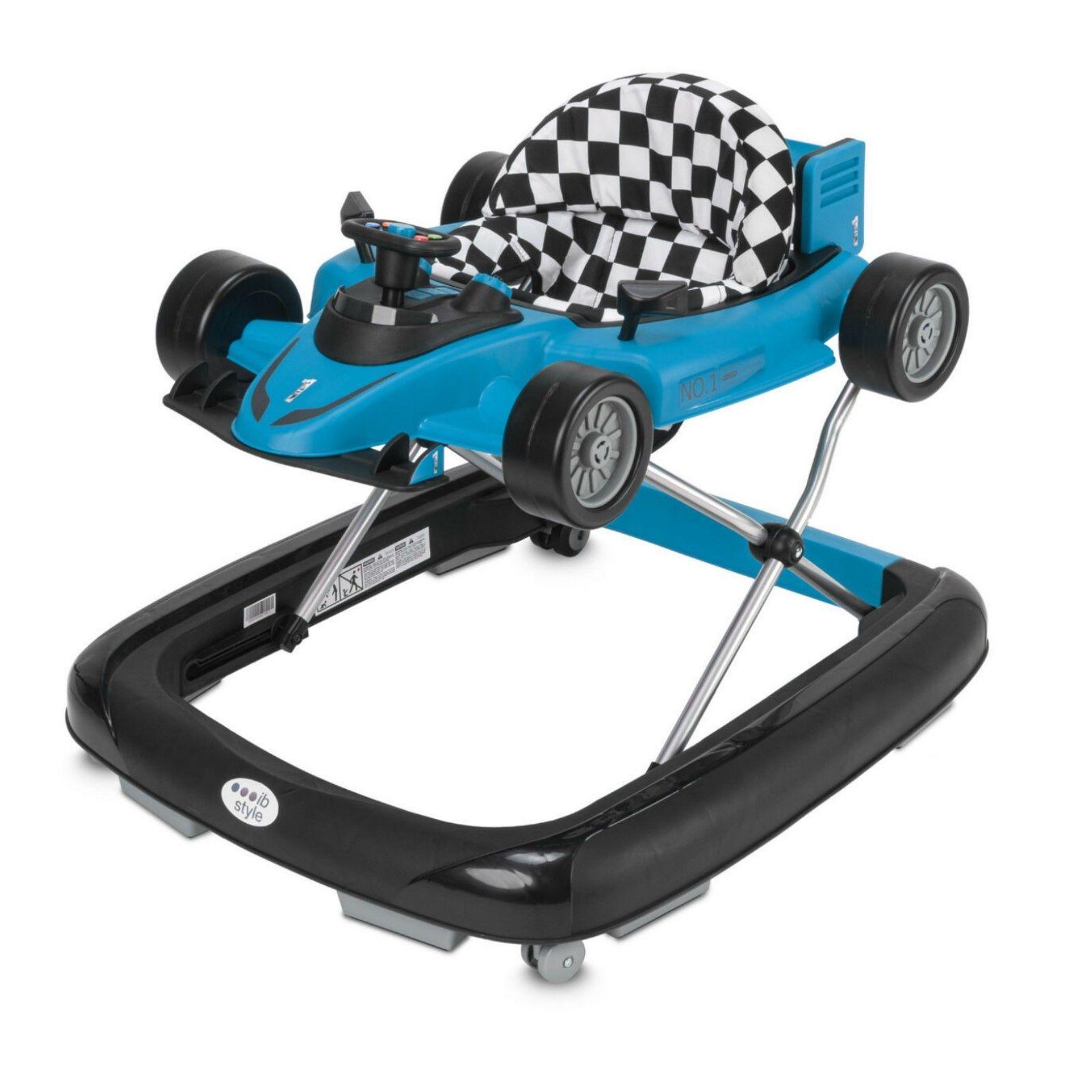 Andador F1 Caminador 2 en 1 Convertible Carreras Celeste-0